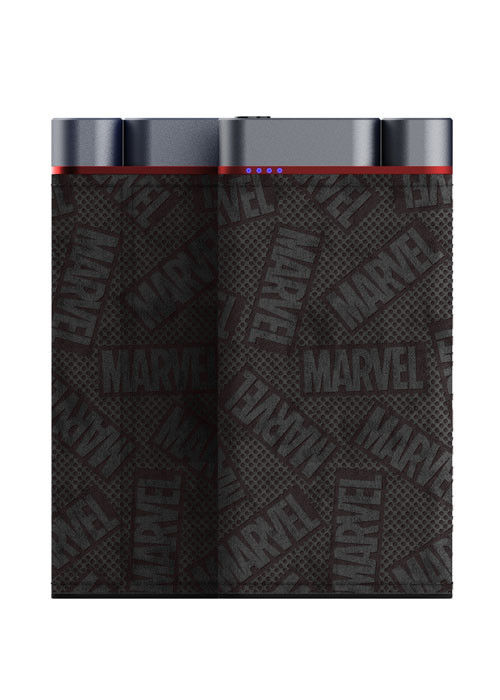 10000mAh Power Bank Metal Shell Leather Finish 2pcs USB-A 1pc Port Type-C