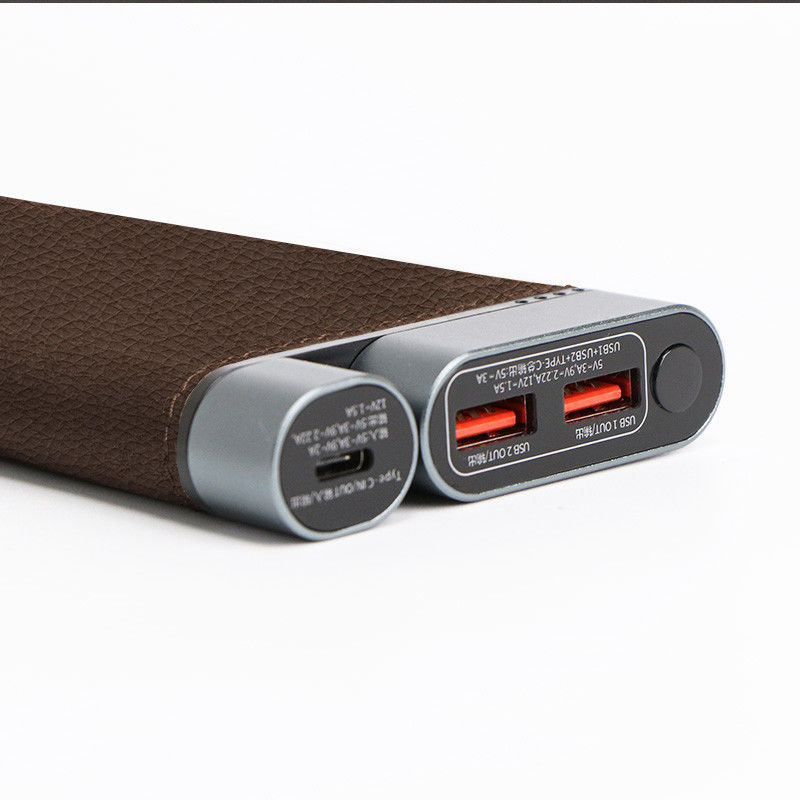 10K MAh PD Power Bank Legno artigianale Conchiglie metalliche Porti 3 Caricamento del dispositivo