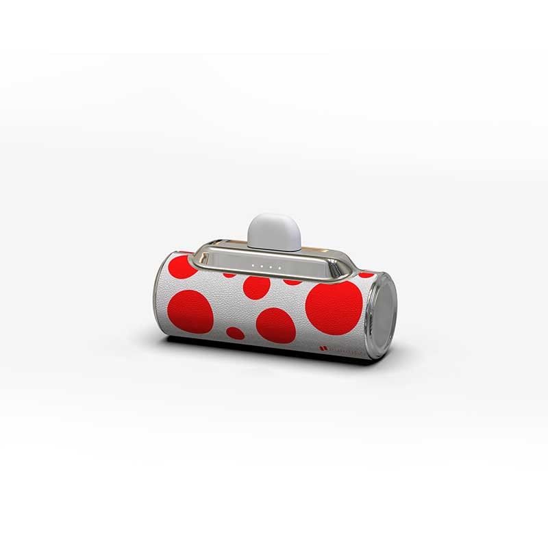 Power Bank in pelle compatta e colorata, vita di 300 volte con connettore USB-C