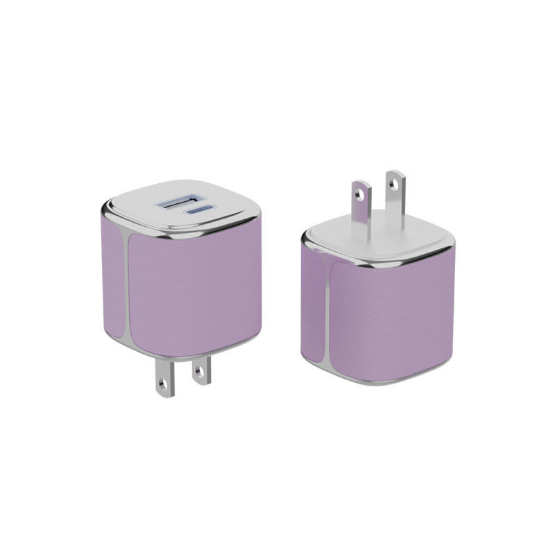 GaN Tipo C caricabatterie a parete PD 35W Dual USB C caricabatterie a parete con piastra elettrica